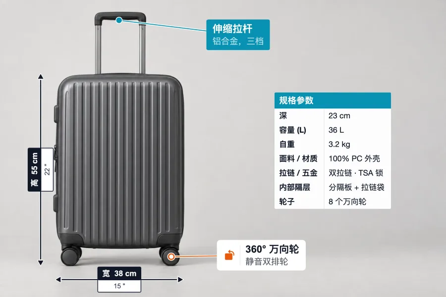 行李箱标注模板