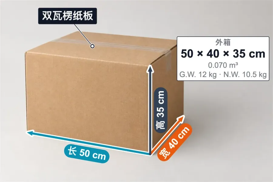 双瓦楞纸箱标注模板