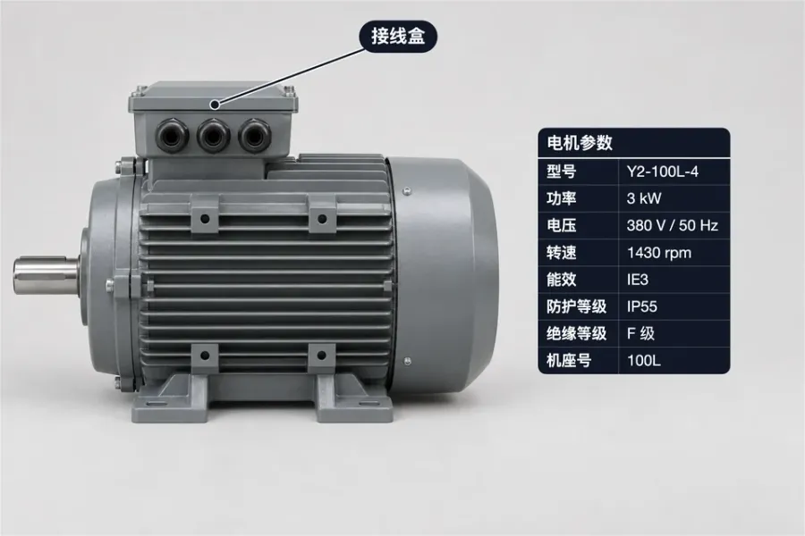 工业电机标注模板